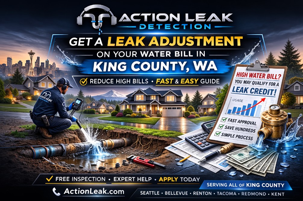 Underground Leak Adjustment in King County Washington